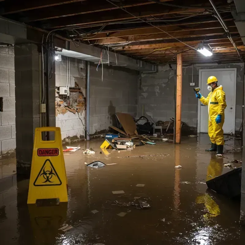 Flooded Basement Electrical Hazard in Northfield, MN Property