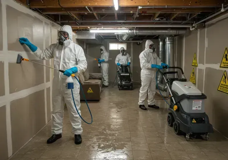 Basement Moisture Removal and Structural Drying process in Northfield, MN